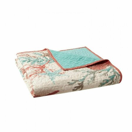 MADISON PARK Pebble Beach Oversized Cotton Quilted Throw MP50-3723